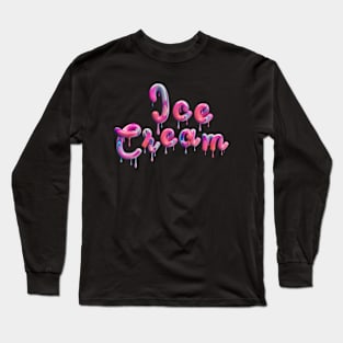 Ice Cream Melting Long Sleeve T-Shirt